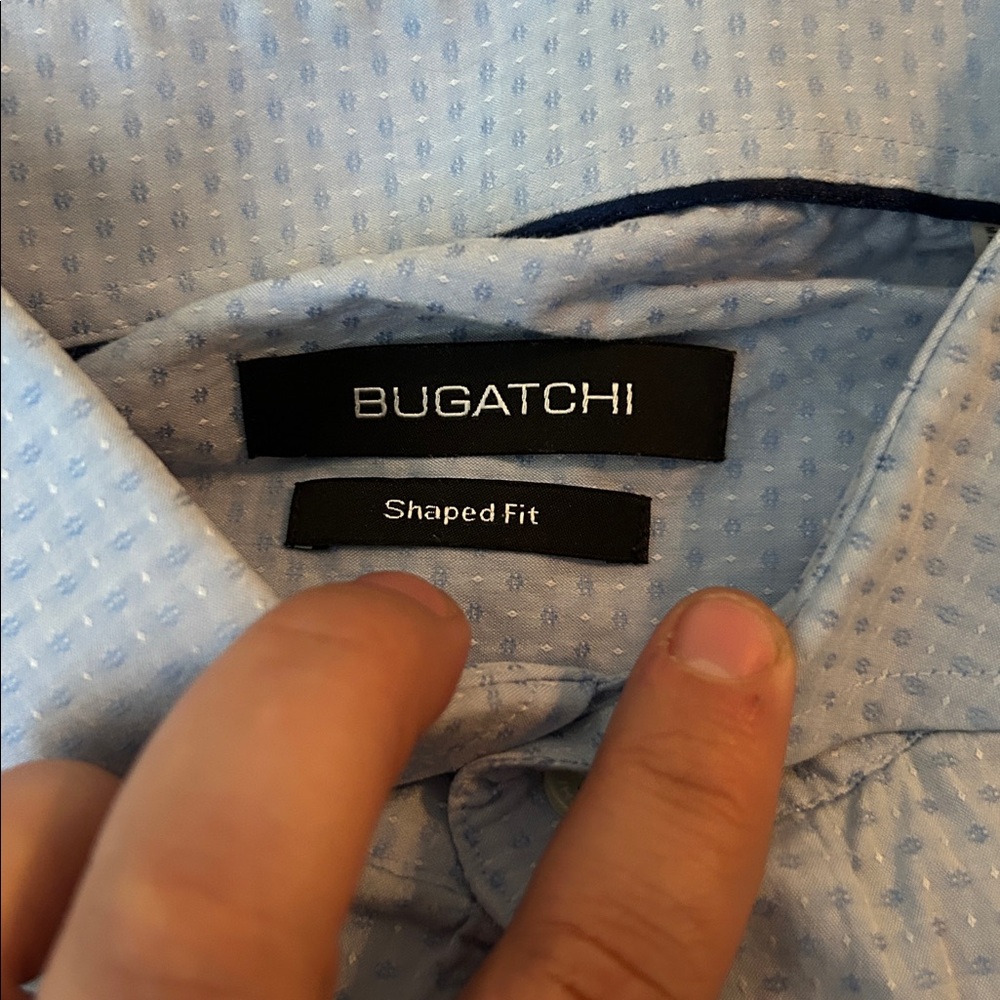Bugachi‎ Men's Blue Dress Shirt - Picture 3 of 3